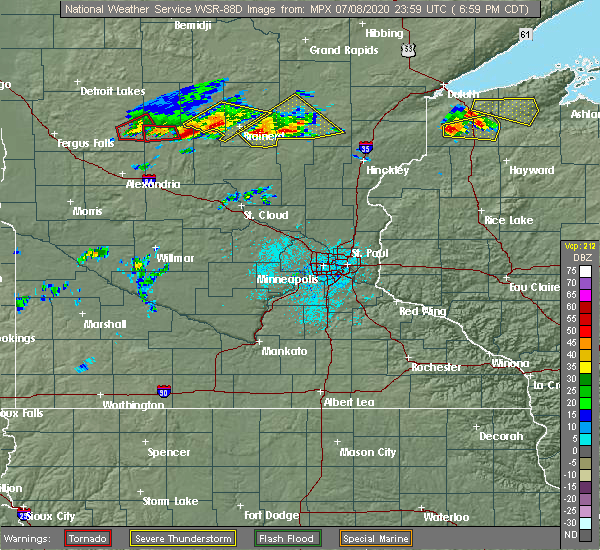 Interactive Hail Maps Hail Map for Motley, MN