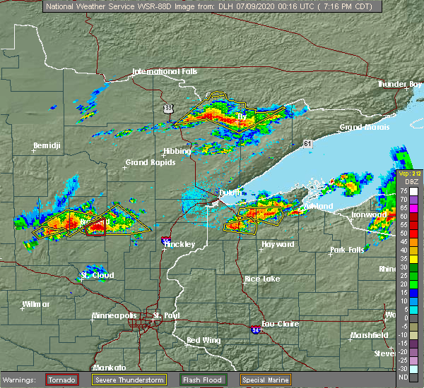Interactive Hail Maps Hail Map for Deerwood, MN