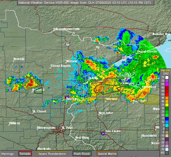 Interactive Hail Maps Hail Map for Lake Nebagamon, WI