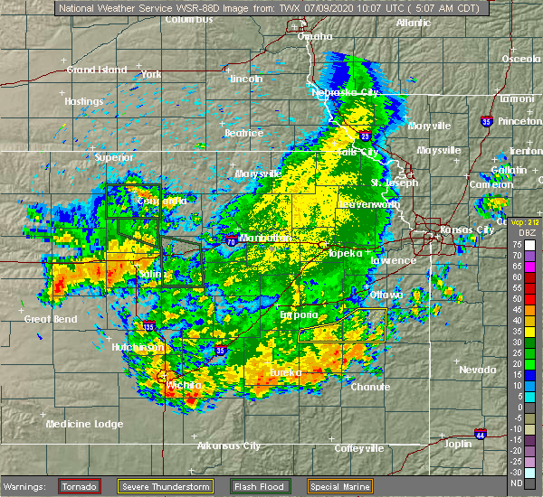 Interactive Hail Maps Hail Map for Burlington, KS