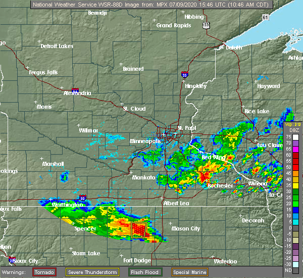 Interactive Hail Maps Hail Map for Ledyard, IA