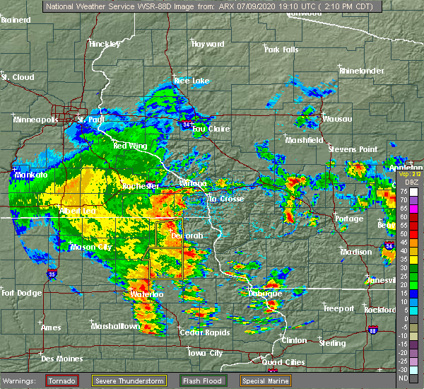 Interactive Hail Maps Hail Map for Ossian, IA
