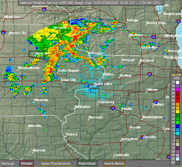 Interactive Hail Maps Hail Map for Dyersville, IA