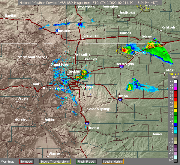 Interactive Hail Maps Hail Map for Denver, CO