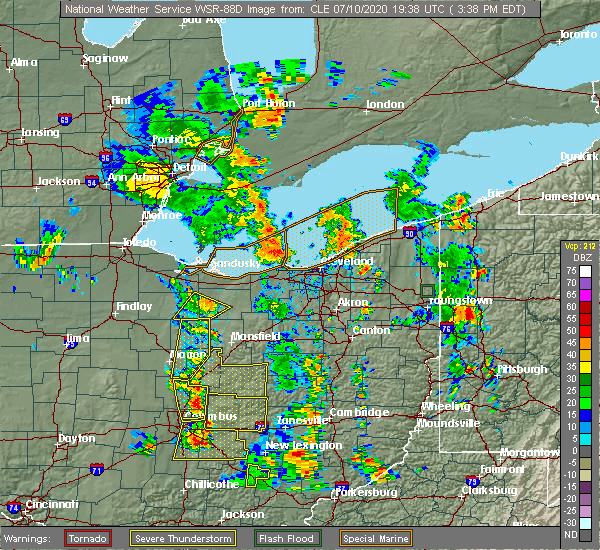 Interactive Hail Maps Hail Map for Caledonia, OH