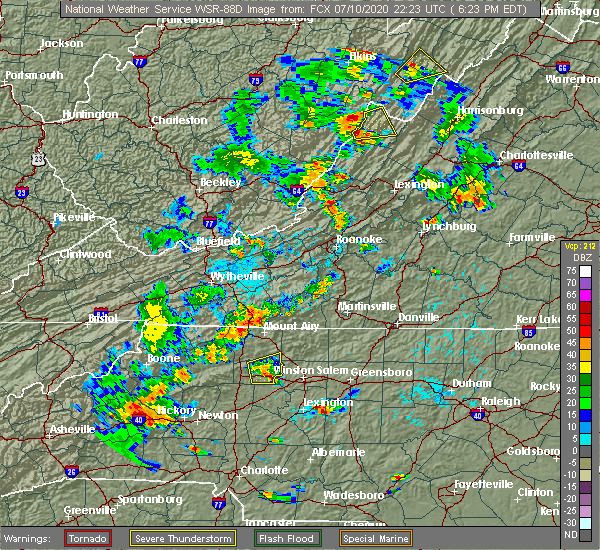 Interactive Hail Maps Hail Map for Yadkinville, NC
