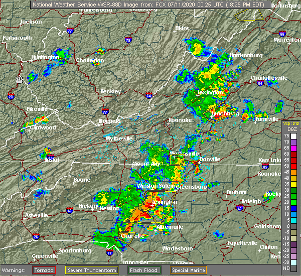Interactive Hail Maps Hail Map for Danville, VA