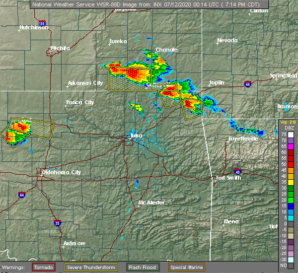Interactive Hail Maps Hail Map for Afton, OK