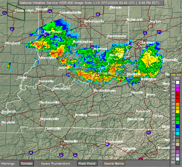 Interactive Hail Maps Hail Map for French Lick, IN