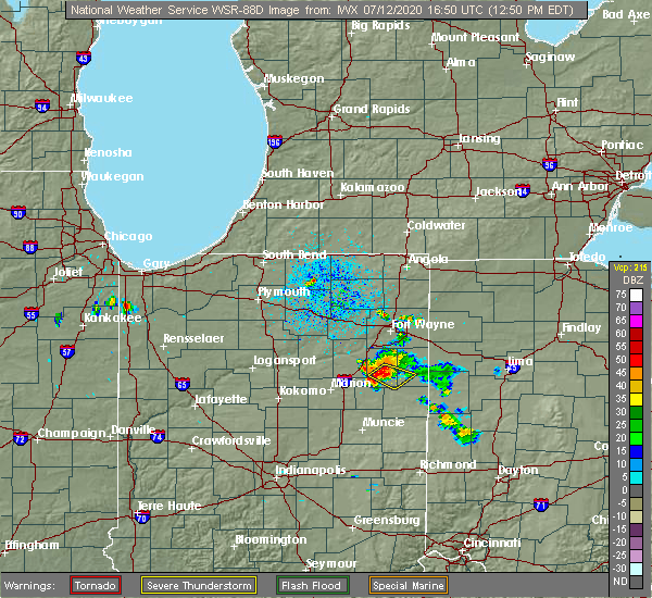 Interactive Hail Maps Hail Map for Bluffton, IN