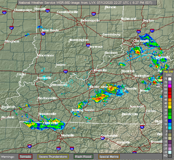 Interactive Hail Maps Hail Map for Mackville, KY