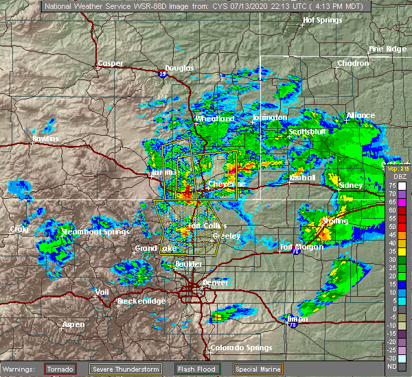 Interactive Hail Maps Hail Map for Cheyenne, WY