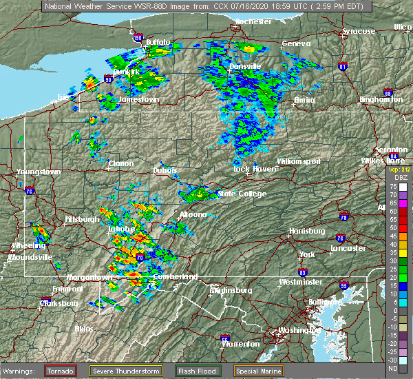 Interactive Hail Maps Hail Map for Johnstown, PA