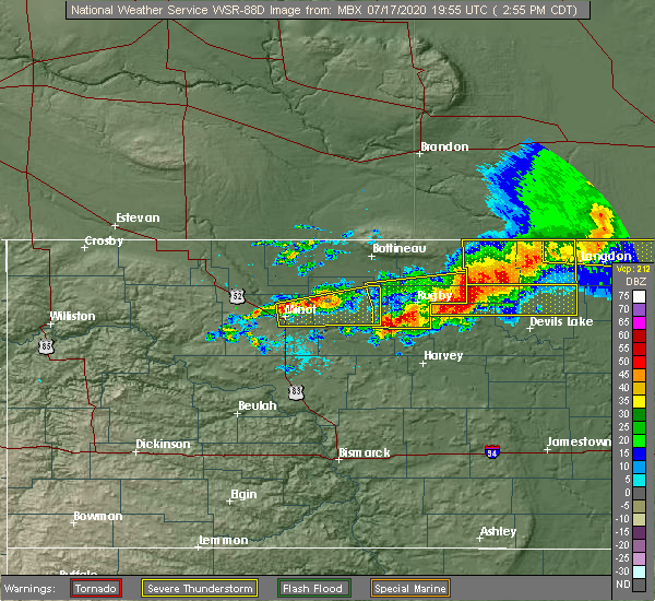 Interactive Hail Maps Hail Map for Devils Lake, ND