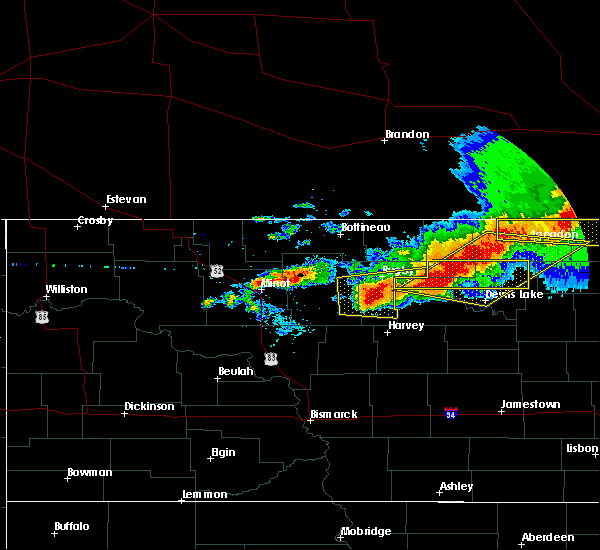 Interactive Hail Maps Hail Map for Rugby, ND