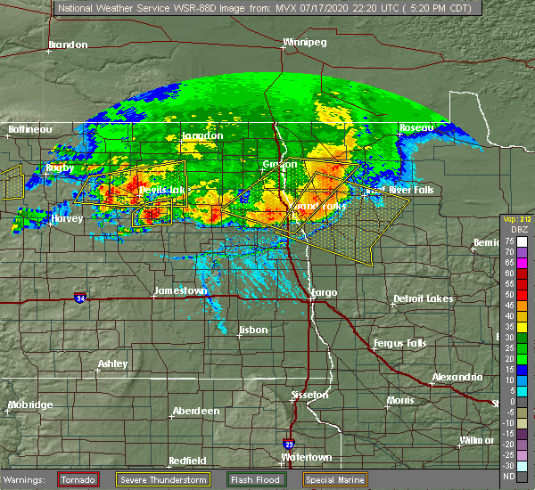 Interactive Hail Maps Hail Map for Mayville, ND
