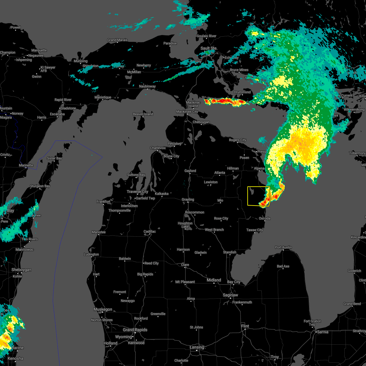 Interactive Hail Maps Hail Map for Hubbard Lake, MI