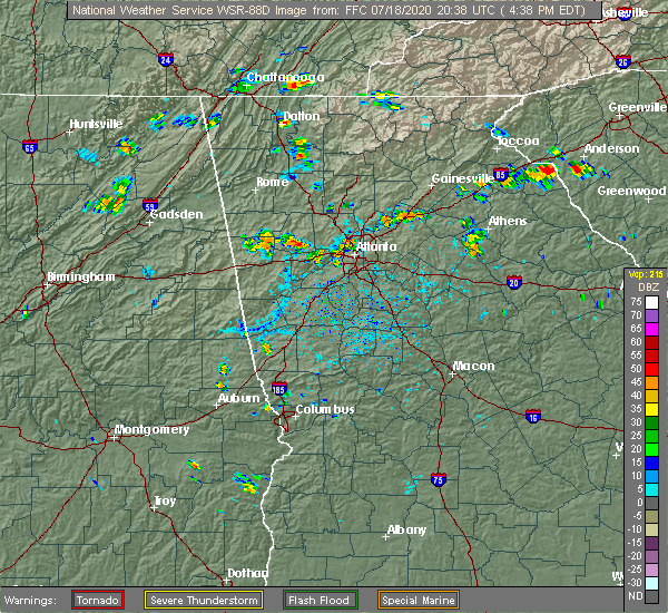 Interactive Hail Maps Hail Map for Dallas, GA