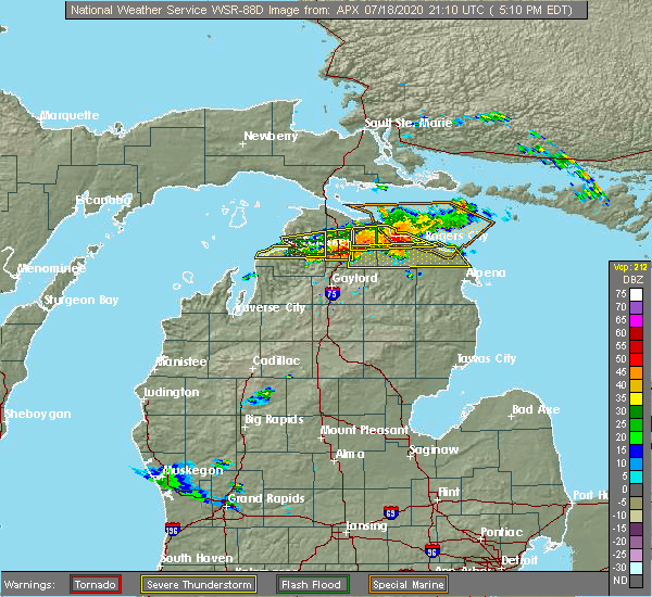Interactive Hail Maps Hail Map for Charlevoix, MI