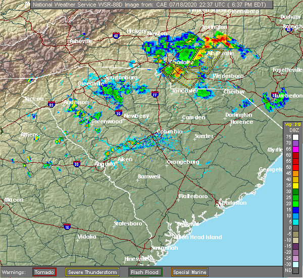Interactive Hail Maps Hail Map for Oakboro, NC
