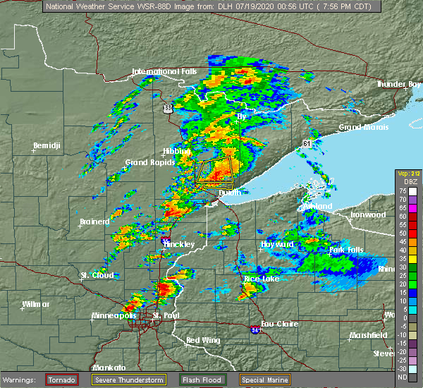 Interactive Hail Maps Hail Map for Kettle River, MN