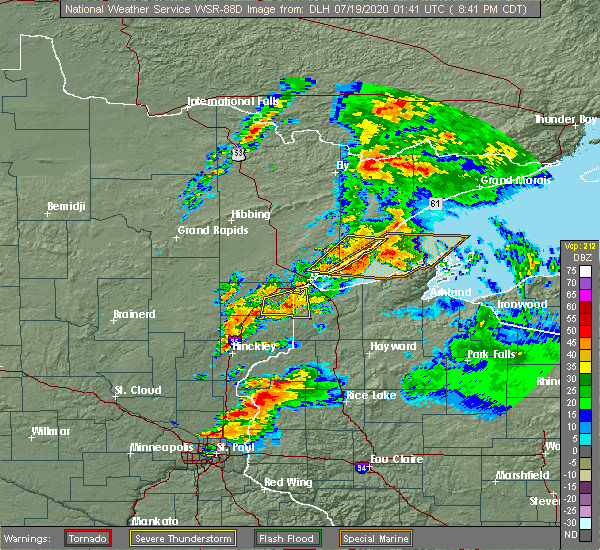 Interactive Hail Maps Hail Map for Lake Nebagamon, WI