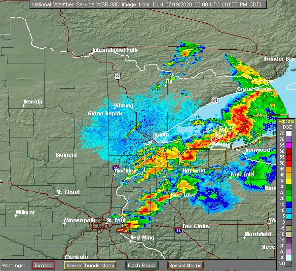 Interactive Hail Maps Hail Map for Clam Lake, WI