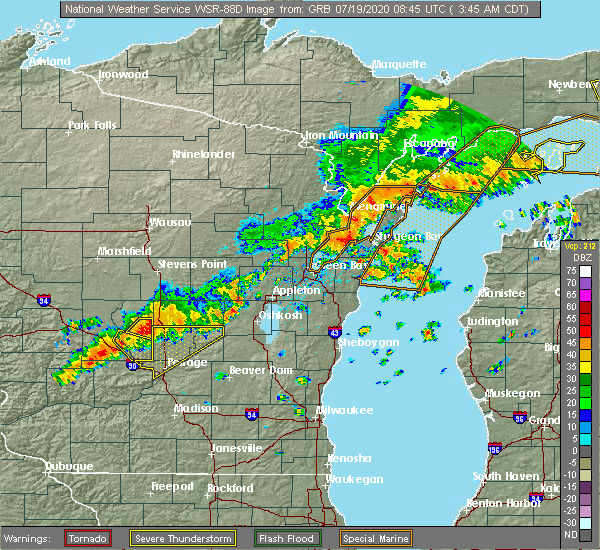 Interactive Hail Maps Hail Map for Baileys Harbor, WI