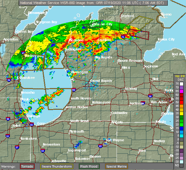 Interactive Hail Maps Hail Map for Ludington, MI
