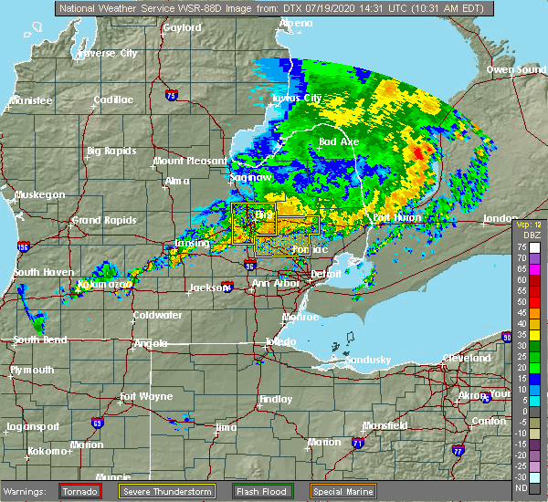 Interactive Hail Maps Hail Map for Ortonville, MI