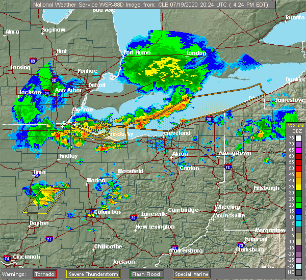 Interactive Hail Maps Hail Map for Bellevue, OH
