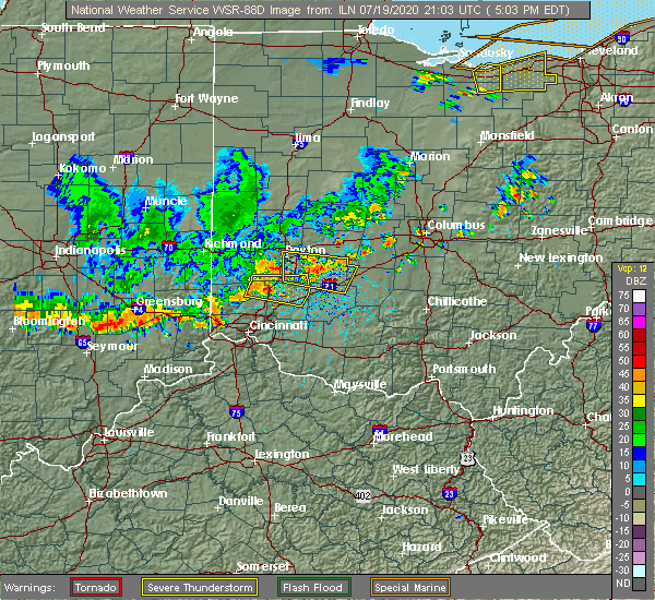 Interactive Hail Maps Hail Map for Clarksville, OH