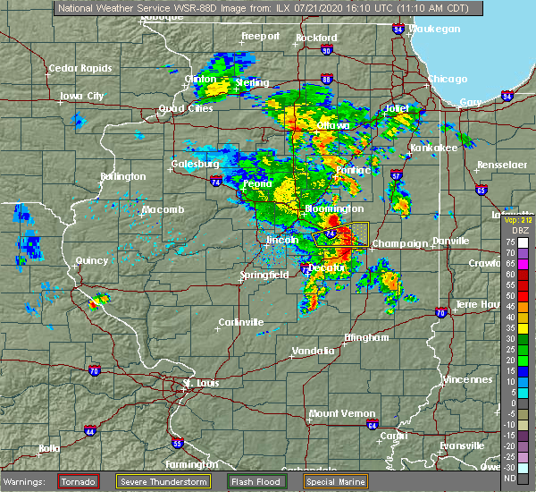 Interactive Hail Maps Hail Map for Champaign, IL