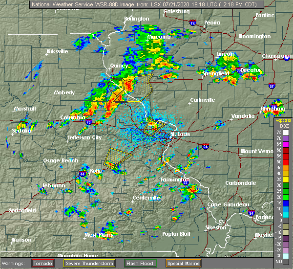 Interactive Hail Maps Hail Map for St. Peters, MO