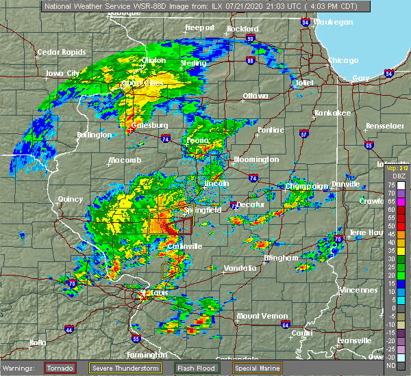Interactive Hail Maps Hail Map for Springfield, IL