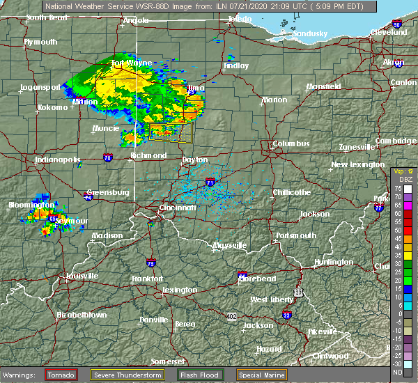 Interactive Hail Maps Hail Map for Sidney, OH