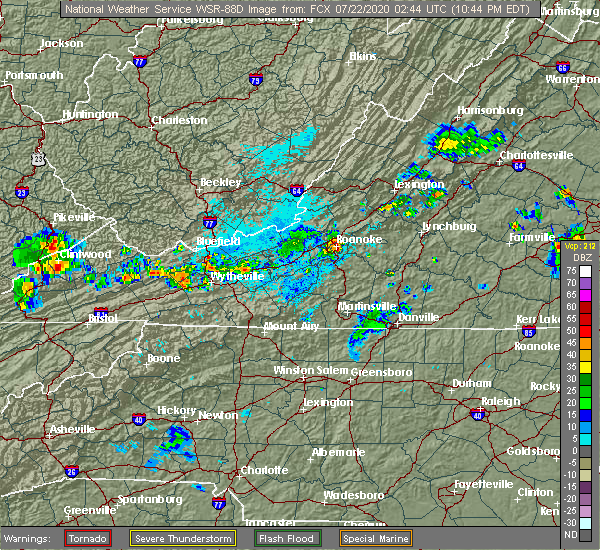 Interactive Hail Maps Hail Map for Roanoke, VA