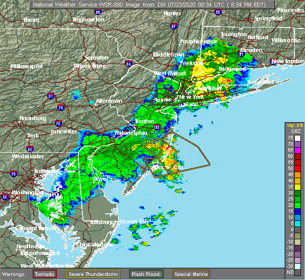 Interactive Hail Maps Hail Map for Waretown, NJ
