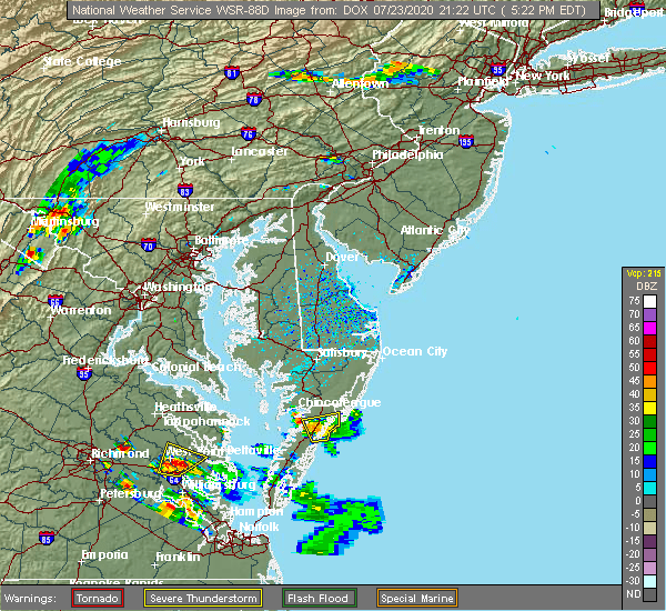 Interactive Hail Maps Hail Map for Bloxom, VA