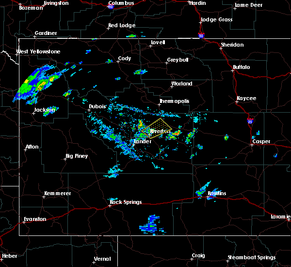 Interactive Hail Maps Hail Map for Shoshoni, WY