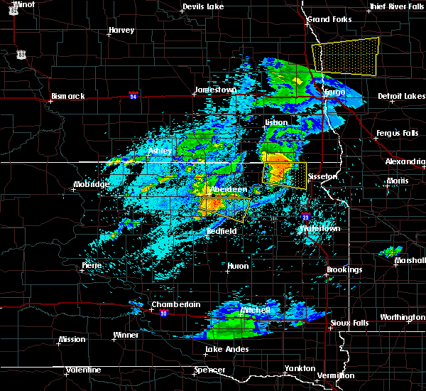 Interactive Hail Maps Hail Map for Aberdeen, SD