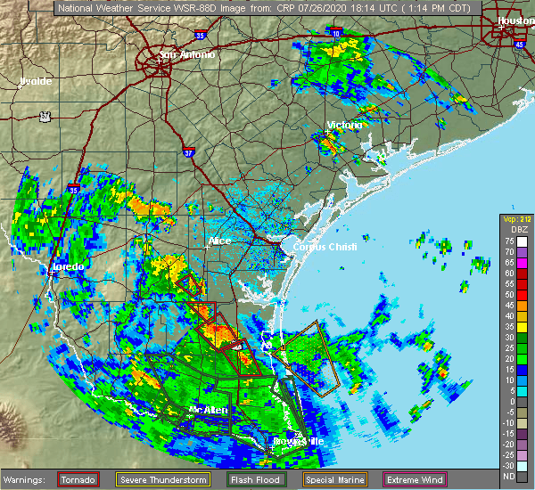 Interactive Hail Maps Hail Map for Falfurrias, TX