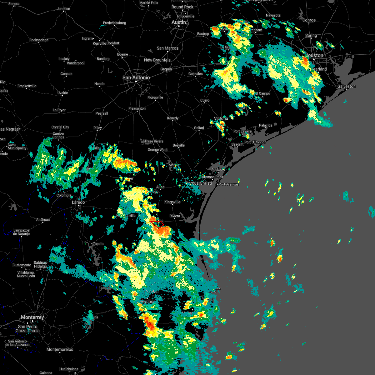 Interactive Hail Maps Hail Map for Falfurrias, TX