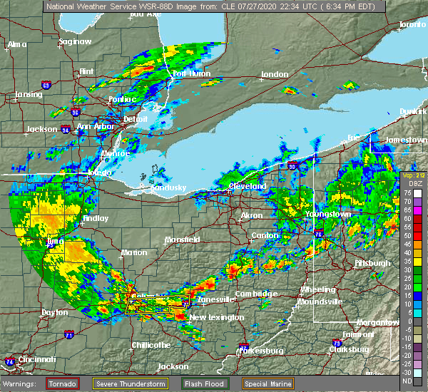 Interactive Hail Maps Hail Map for Zanesville, OH