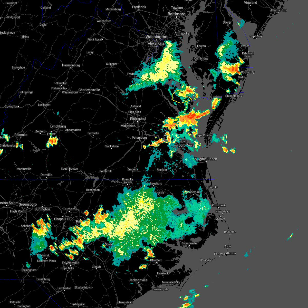 Interactive Hail Maps Hail Map for Heathsville, VA