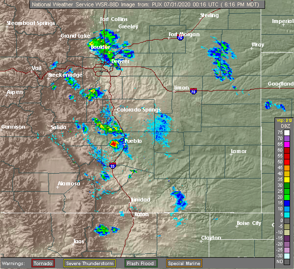 Interactive Hail Maps Hail Map for Pueblo West, CO