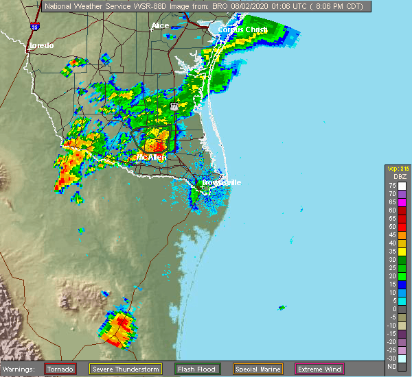 Interactive Hail Maps Hail Map for Edinburg, TX