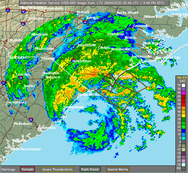 Interactive Hail Maps Hail Map for Leland, NC