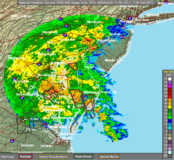 Interactive Hail Maps Hail Map for Dames Quarter, MD