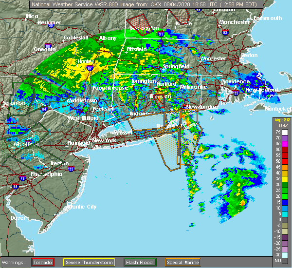Interactive Hail Maps Hail Map for Middletown, CT